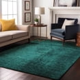 thumbnail image 1 of Addison Rugs Mayfield Washable Transitional Organic Teal Rectangle Rug, 9' x 12', 1 of 6