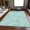 thumbnail image 1 of Addison Rugs Mayfield Washable Transitional Paisley Teal Rectangle Rug, 3' x 5', 1 of 6
