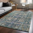 thumbnail image 1 of Addison Rugs Mayfield Washable Transitional Panel Green Rectangle Rug, 5' x 7'6", 1 of 6