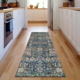 thumbnail image 1 of Addison Rugs Mayfield Washable Transitional Panel Green Runner Rug, 2'3" x 7'6", 1 of 5