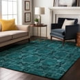thumbnail image 1 of Addison Rugs Mayfield Washable Transitional Panel Teal Rectangle Rug, 2'6" x 3'10", 1 of 6