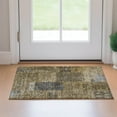 thumbnail image 1 of Addison Rugs Mayfield Washable Transitional Patchwork Brown Rectangle Rug, 1'8" x 2'6", 1 of 5
