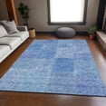 thumbnail image 1 of Addison Rugs Mayfield Washable Transitional Patchwork Denim Rectangle Rug, 2'6" x 3'10", 1 of 6