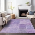 thumbnail image 1 of Addison Rugs Mayfield Washable Transitional Patchwork Lavender Rectangle Rug, 2'6" x 3'10", 1 of 6