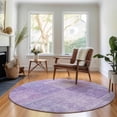 thumbnail image 1 of Addison Rugs Mayfield Washable Transitional Patchwork Lavender Round Rug, 8' x 8', 1 of 5