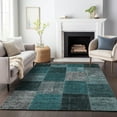 thumbnail image 1 of Addison Rugs Mayfield Washable Transitional Patchwork Teal Rectangle Rug, 5' x 7'6", 1 of 6