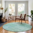 thumbnail image 1 of Addison Rugs Mayfield Washable Transitional Patchwork Teal Round Rug, 8' x 8', 1 of 5