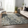 thumbnail image 1 of Addison Rugs Mayfield Washable Transitional Soft Abstract Black Rectangle Rug, 3' x 5', 1 of 5