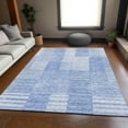 thumbnail image 1 of Addison Rugs Mayfield Washable Transitional Striped Blue Rectangle Rug, 9' x 12', 1 of 6