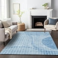 thumbnail image 1 of Addison Rugs Mayfield Washable Transitional Striped Blue Rectangle Rug, 9' x 12', 1 of 6
