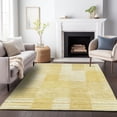 thumbnail image 1 of Addison Rugs Mayfield Washable Transitional Striped Honey Rectangle Rug, 3' x 5', 1 of 6