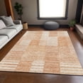 thumbnail image 1 of Addison Rugs Mayfield Washable Transitional Striped Salmon Rectangle Rug, 9' x 12', 1 of 6
