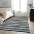 thumbnail image 1 of Addison Rugs Mayfield Washable Transitional Stripes Silver Rectangle Rug, 3' x 5', 1 of 6