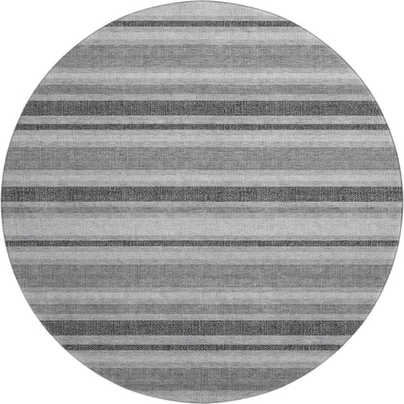 Addison Rugs Premium Machine Washable Mayfield Gray 8' x 8' Round Rug