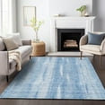 thumbnail image 1 of Addison Rugs Mayfield Washable Transitional Stripes Sky Rectangle Rug, 2'6" x 3'10", 1 of 6