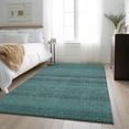 thumbnail image 1 of Addison Rugs Mayfield Washable Transitional Stripes Turquoise Rectangle Rug, 2'6" x 3'10", 1 of 6