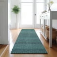 thumbnail image 1 of Addison Rugs Mayfield Washable Transitional Stripes Turquoise Runner Rug, 2'3" x 7'6", 1 of 5