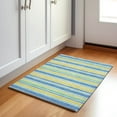 thumbnail image 1 of Addison Rugs Mayfield Washable Transitional Stripes Yellow Rectangle Rug, 1'8" x 2'6", 1 of 5