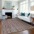 thumbnail image 1 of Addison Rugs Mayfield Washable Transitional Textured Stripes Burgundy Rectangle Rug, 9' x 12', 1 of 6