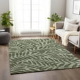 thumbnail image 1 of Addison Rugs Mayfield Washable Transitional Tropical, Leaves, Botanical Green Rectangle Rug, 3' x 5', 1 of 6