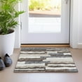 thumbnail image 1 of Addison Rugs Mayfield Washable Transitional Vertical Bars Earth Rectangle Rug, 1'8" x 2'6", 1 of 5