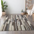 thumbnail image 1 of Addison Rugs Mayfield Washable Transitional Vertical Bars Earth Rectangle Rug, 10' x 14', 1 of 5