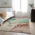 thumbnail image 1 of Addison Rugs Mayfield Washable Transitional Watercolors Teal Rectangle Rug, 3' x 5', 1 of 6