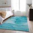 thumbnail image 1 of Addison Rugs Mayfield Washable Transitional Watercolors Teal Rectangle Rug, 8' x 10', 1 of 6