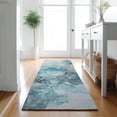 thumbnail image 1 of Addison Rugs Mayfield Washable Transitional Watercolors Teal Runner Rug, 2'3" x 7'6", 1 of 5