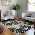 thumbnail image 1 of Addison Rugs Mayfield Washable Tropical Large Leaves Midnight Rectangle Rug, 10' x 14', 1 of 6