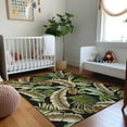 thumbnail image 1 of Addison Rugs Mayfield Washable Tropical Leaves Midnight Rectangle Rug, 10' x 14', 1 of 6
