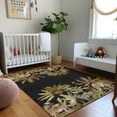 thumbnail image 1 of Addison Rugs Mayfield Washable Tropical Palms & Safari Animals Midnight Rectangle Rug, 10' x 14', 1 of 5