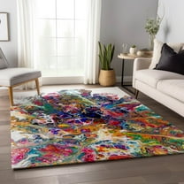 Addison Rugs Mayfield Washable Contemporary Abstract Kaleidoscope Rectangle Rug, 10' x 14'
