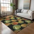 thumbnail image 1 of Addison Rugs Mayfield Washable Kitchen Apples Midnight Rectangle Rug, 10' x 14', 1 of 6