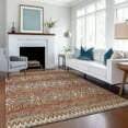 thumbnail image 1 of Addison Rugs Mayfield Washable Transitional Chevron, Argyle Spice Rectangle Rug, 2'6" x 3'10", 1 of 6