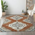 thumbnail image 1 of Addison Rugs Mayfield Washable Traditional Tribal Clay Rectangle Rug, 5' x 7'6", 1 of 6
