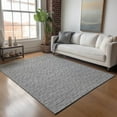thumbnail image 1 of Addison Rugs Mayfield Washable Transitional Stripes Gray Rectangle Rug, 5' x 7'6", 1 of 6