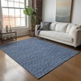 thumbnail image 1 of Addison Rugs Mayfield Washable Transitional Stripes Navy Rectangle Rug, 8' x 10', 1 of 6