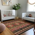 thumbnail image 1 of Addison Rugs Mayfield Washable Southwest Aztec Brown Rectangle Rug, 2'6" x 3'10", 1 of 6