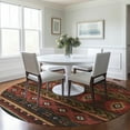 thumbnail image 1 of Addison Rugs Mayfield Washable Southwest Aztec Brown Round Rug, 8' x 8', 1 of 5