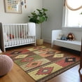 thumbnail image 1 of Addison Rugs Mayfield Washable Southwest Aztec Paprika Rectangle Rug, 8' x 10', 1 of 6