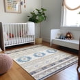 thumbnail image 1 of Addison Rugs Mayfield Washable Southwest Aztec Taupe Rectangle Rug, 10' x 14', 1 of 6