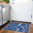 thumbnail image 1 of Addison Rugs Premium Machine Washable Mayfield  Navy 1'8" x 2'6" Rug, 1 of 5