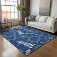 thumbnail image 1 of Addison Rugs Mayfield Washable Coastal Nautical Navy Rectangle Rug, 9' x 12', 1 of 6