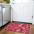 thumbnail image 1 of Addison Rugs Mayfield Washable Coastal Nautical Red Rectangle Rug, 1'8" x 2'6", 1 of 5