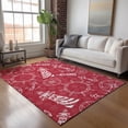 thumbnail image 1 of Addison Rugs Mayfield Washable Coastal Nautical Red Rectangle Rug, 10' x 14', 1 of 6