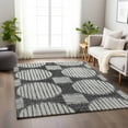 thumbnail image 1 of Addison Rugs Mayfield Washable Transitional Geo, Circles Gray Rectangle Rug, 10' x 14', 1 of 6