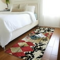thumbnail image 1 of Addison Rugs Mayfield Washable Kitchen Rooster Diamond Midnight Runner Rug, 2'3" x 7'6", 1 of 5