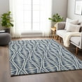 thumbnail image 1 of Addison Rugs Mayfield Washable Transitional Tribal, Boho Blue Rectangle Rug, 2'6" x 3'10", 1 of 6