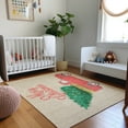 thumbnail image 1 of Addison Rugs Mayfield Washable Holiday Truck & Tree Red Rectangle Rug, 10' x 14', 1 of 6